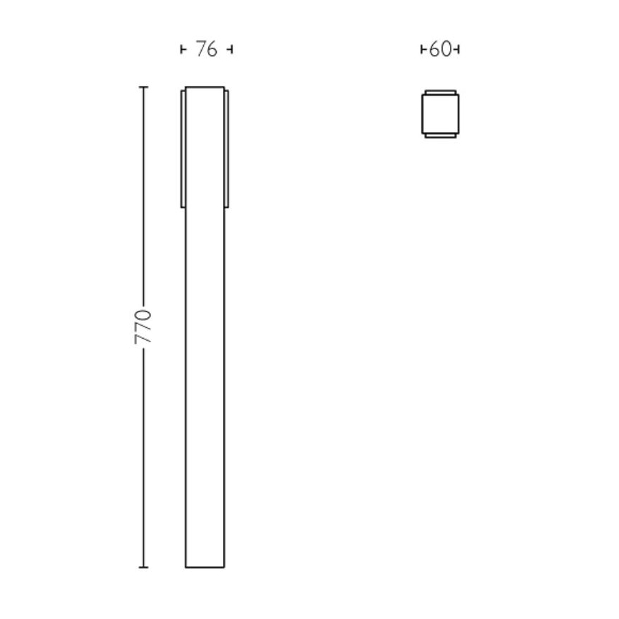 Philips - LED udendørslampe STRATOSPHERE LED/3,8W/230V 77 cm 2700K IP44