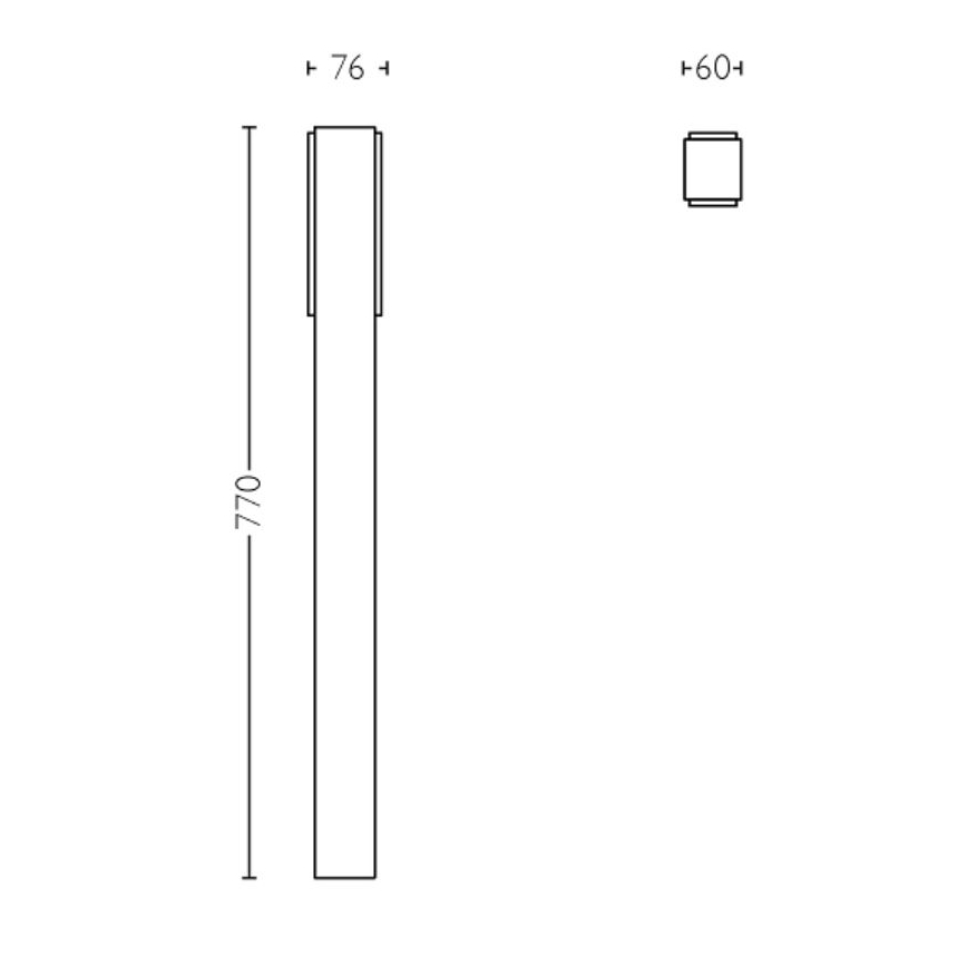 Philips - LED udendørslampe STRATOSPHERE LED/3,8W/230V 77 cm 4000K IP44