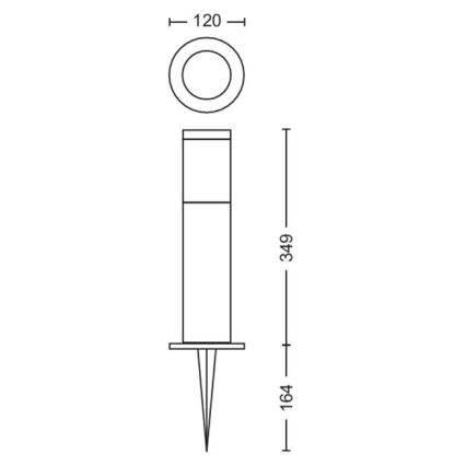 Philips - LED udendørslampe GARDENLINK LED/6W/12V 2700K IP44