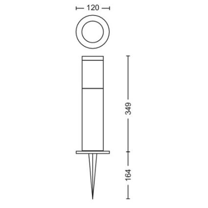 Philips - LED udendørslampe GARDENLINK LED/24W/230V 2700K IP44