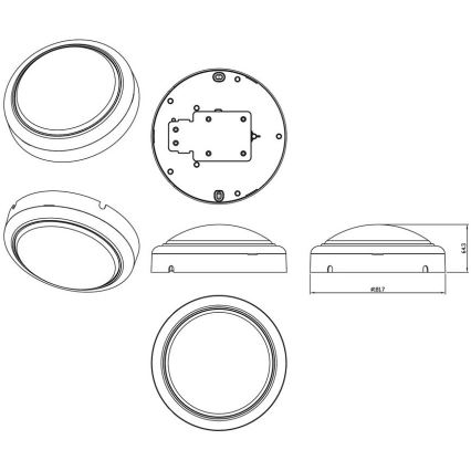 Philips - LED væglampe PROJECTLINE LED/15W/230V IP65