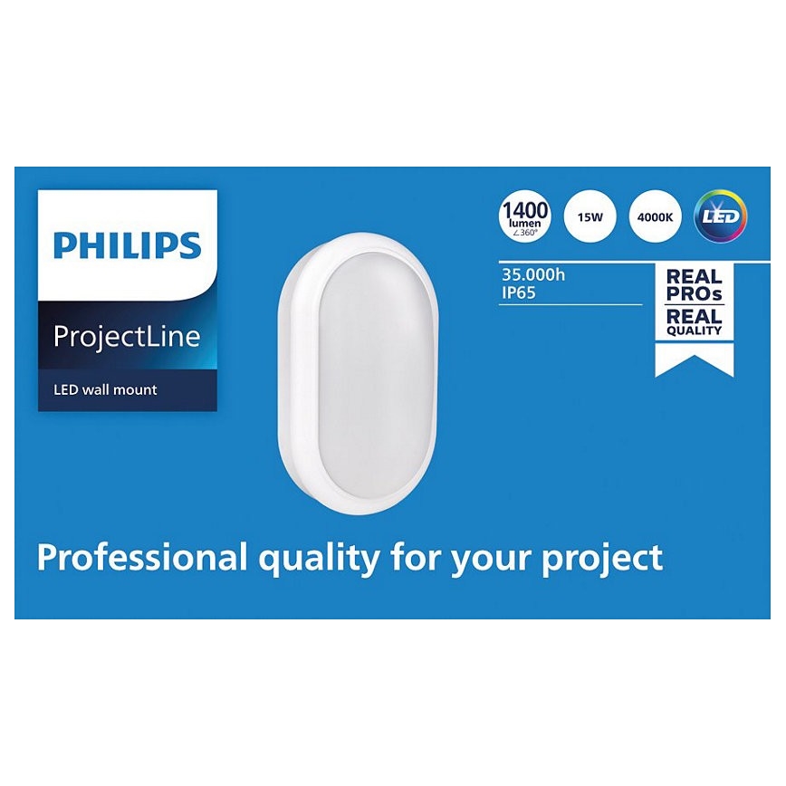 Philips - LED væglampe PROJECTLINE LED/15W/230V IP65