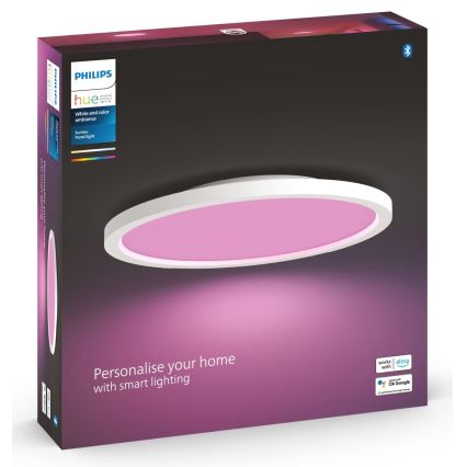 Philips - Loftlampe m. RGBW-farver dæmpbar Hue SURIMU LED/40W/230V