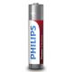 Philips LR03P4B/10 - 4 stk. Alkalisk batteri AAA POWER ALKALINE 1,5V