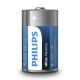 Philips LR20E2B/10 - 2 stk. Alkalisk batteri D ULTRA ALKALINE 1,5V