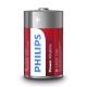 Philips LR20P2B/10 - 2 stk. Alkalisk batteri D POWER ALKALINE 1,5V 14500mAh