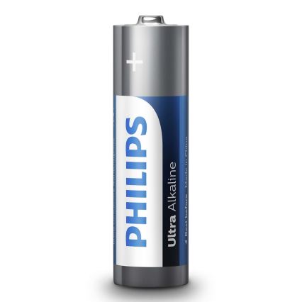 Philips LR6E4B/10 - 4 stk. Alkalisk batteri AA ULTRA ALKALINE 1,5V 2800mAh