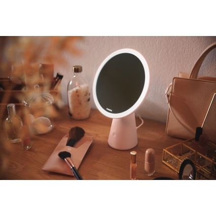 Philips - Makeupspejl m. LED-lys dæmpbart MIRROR LED/4,5W/5V