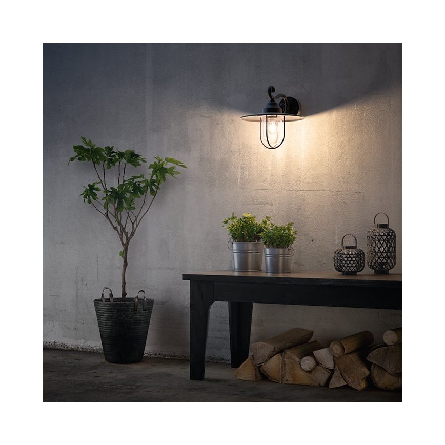 Philips Massive - Udendørs væglampe 1xE27/60W/230V IP44
