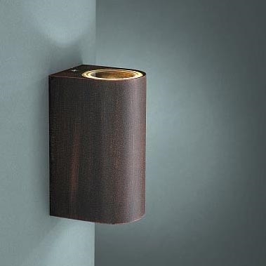 Philips Massive 17102/86/10 - Udendørs væglys NANTES 2xGU10/35W/230V IP44