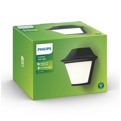 Philips Massive  - Udendørs væglampe 1xE27/42W/230V IP44