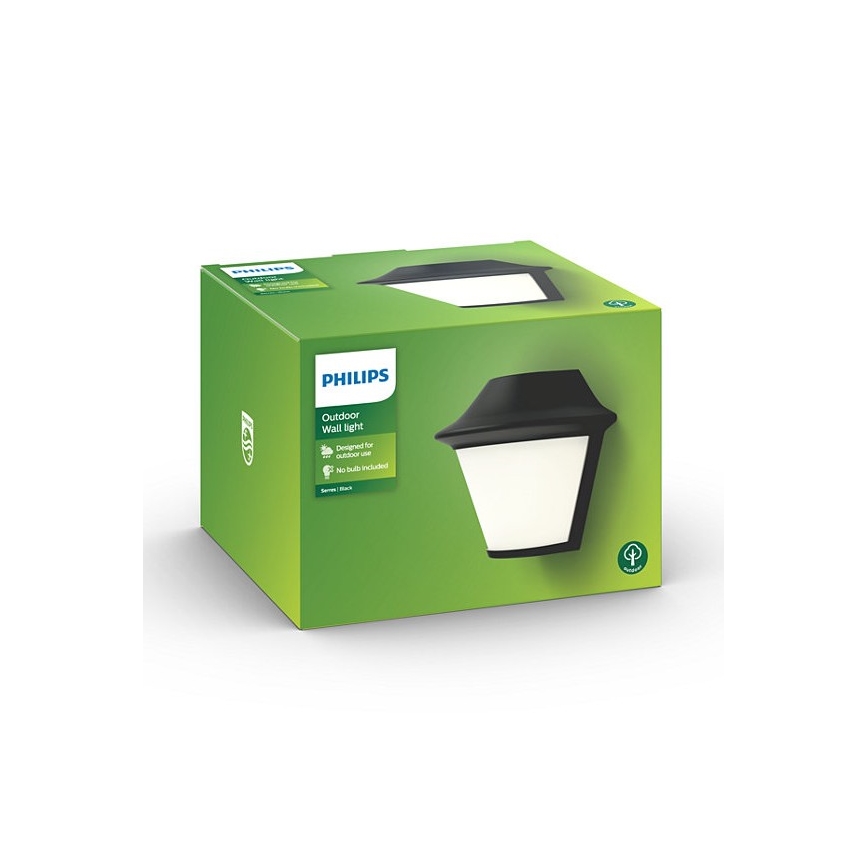 Philips Massive  - Udendørs væglampe 1xE27/42W/230V IP44