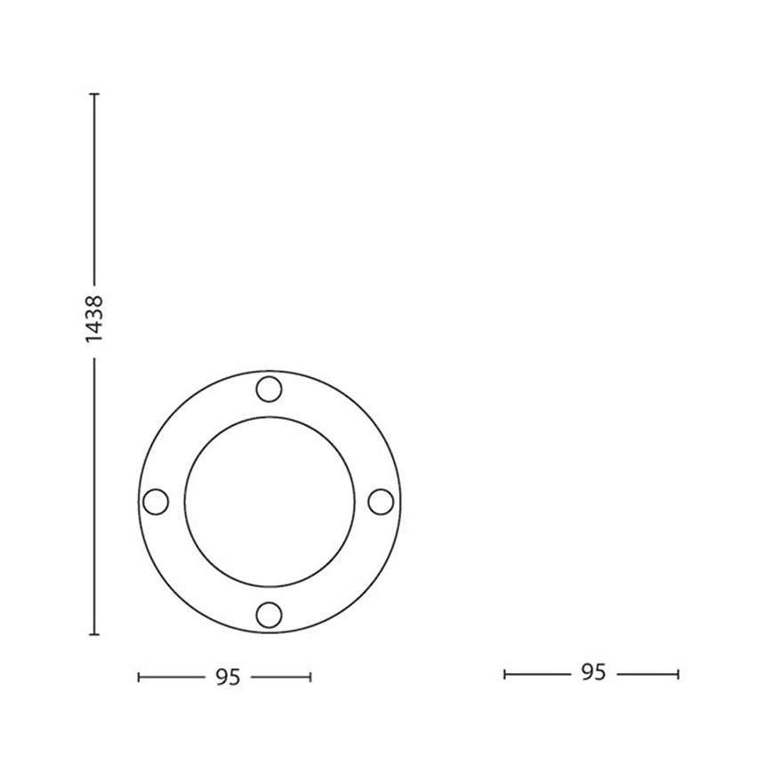 Philips Massive 17412/30/10 - LED udendørsbelysning - zápich 1xGU10/5W/230V IP44