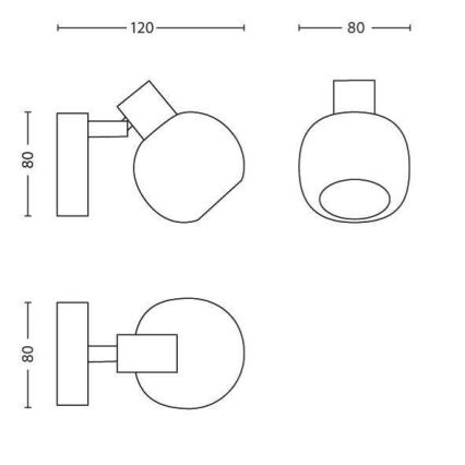 Philips Massive  - Vægspot 1xG9/28W/230V