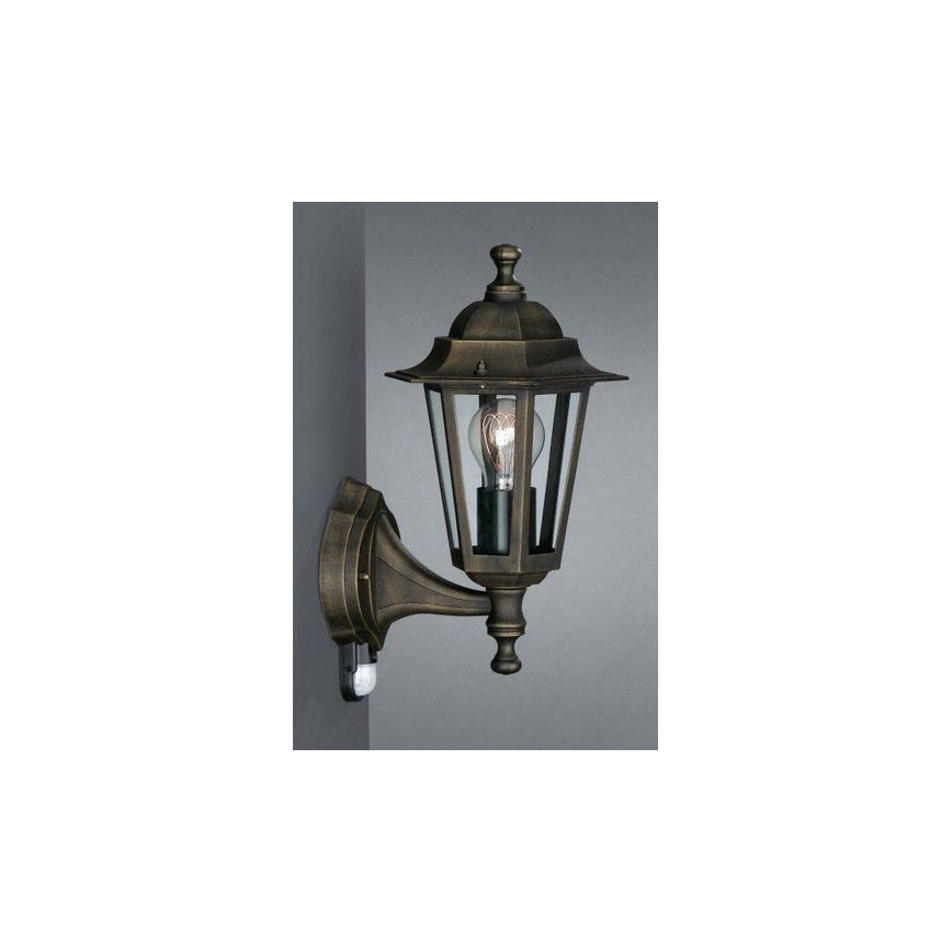 Philips Massive - Udendørslampe med sensor 1xE27/60W IP44