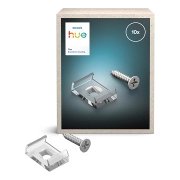 Philips - Monteringsbeslag til LED-bånd FLUX 10 stk