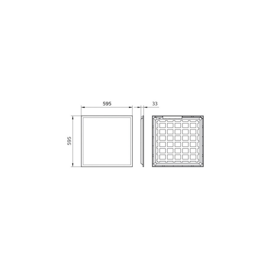 Philips Pila - LED indbygningspanel til nedhængt loft 40W/230V 60x60 cm UGR19