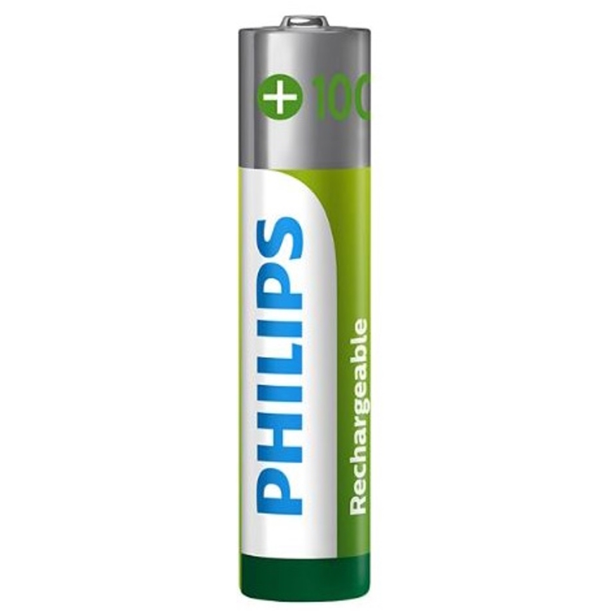Philips R03B4RTU10/10 - 4 stk. Genopladeligt batteri AAA NiMH/1,2V/1000 mAh