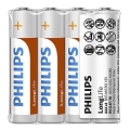 Philips R03L4F/10 - 4 stk Zinkklorid AAA-batteri LONGLIFE 1,5V 450mAh
