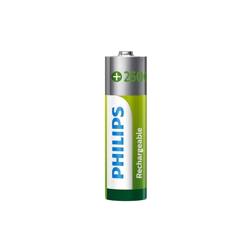 Philips R6B2A260/10 - 2 stk Genopladelige AA-batterier MULTILIFE NiMH/1,2V/2600 mAh