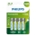 Philips R6B4B260/10 - 4 stk. Genopladeligt batteri AA NiMH/1,2V/2600 mAh