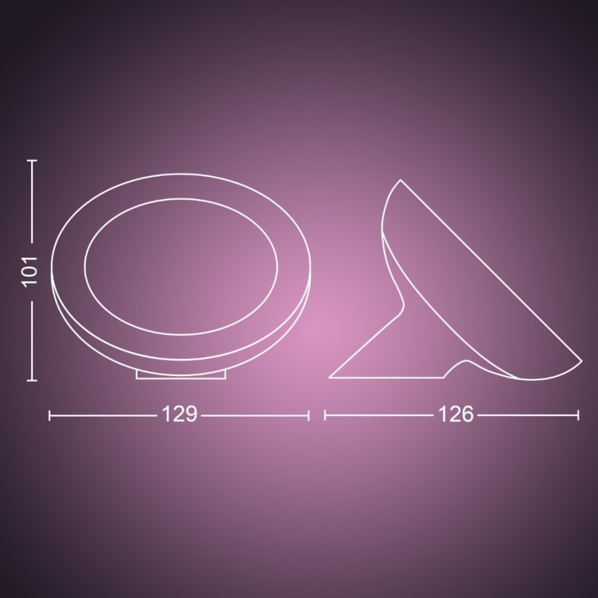 Philips - RGB LED dæmpbar bordlampe Hue BLOOM LED/7,1W/230V