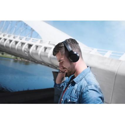 Philips SHB3075BK/00 - Trådløse høretelefoner med Bluetooth BASS sort