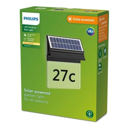 Philips - Soldrevet LED husnummer ENKARA LED/0,2W/3,7V 1800 mAh IP44