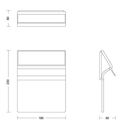 Philips - Soldrevet LED husnummer ENKARA LED/0,2W/3,7V 1800 mAh IP44