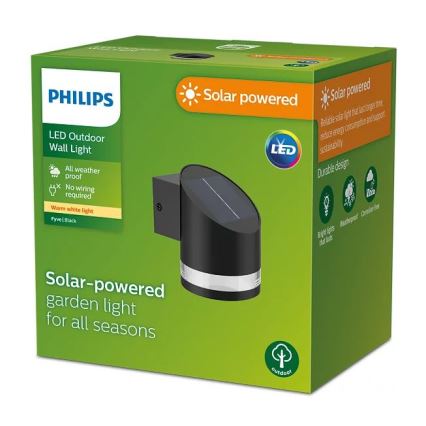 Philips - Soldrevet LED væglampe FYCE LED/1,5W/3,7V 1200 mAh IP44