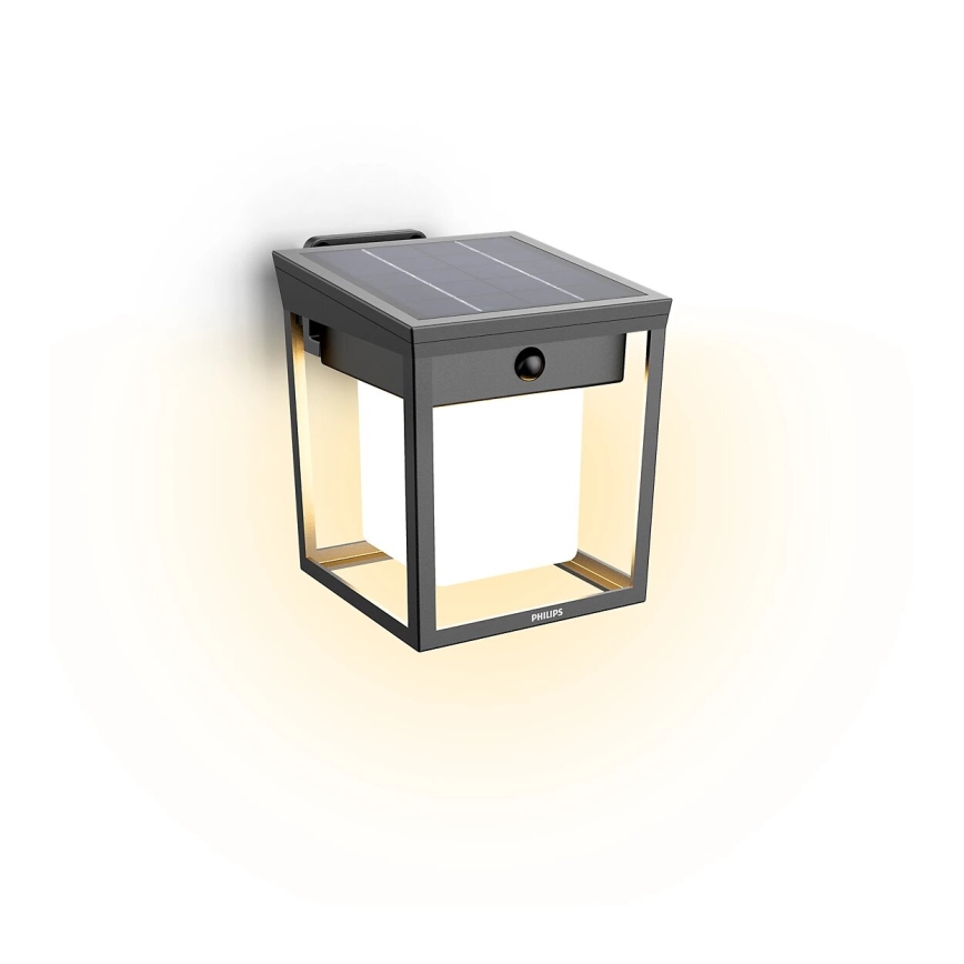 Philips - Soldrevet LED væglampe med sensor BLAISE LED/1,5W/3,7V 2600 mAh 3000K IP44
