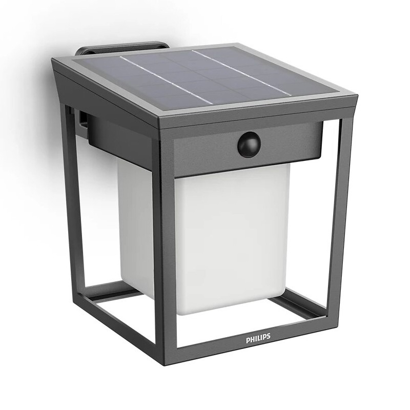 Philips - Soldrevet LED væglampe med sensor BLAISE LED/1,5W/3,7V 2600 mAh 3000K IP44