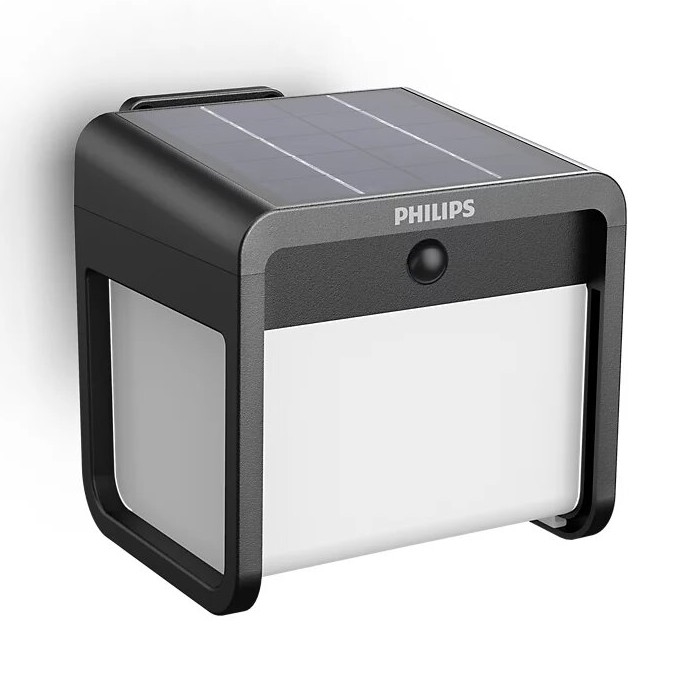 Philips - Soldrevet LED væglampe med sensor EZRA LED/1,8W/3,7V 2600 mAh 3000K IP44