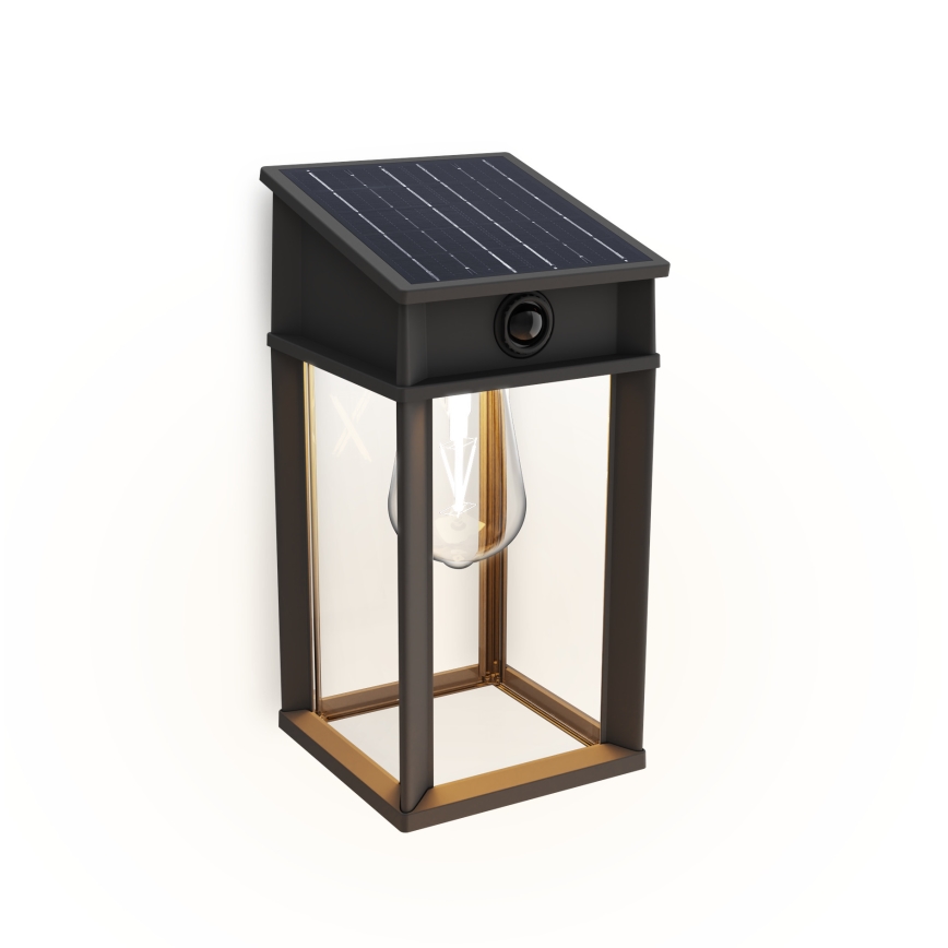 Philips - Soldrevet LED væglampe med sensor GERI LED/3,2W/3,7V 2700K IP44