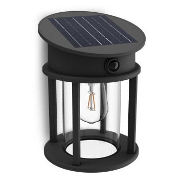 Philips - Soldrevet LED væglampe med sensor GERI LED/3,2W/3,7V 2700K IP44