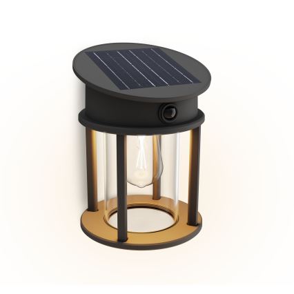 Philips - Soldrevet LED væglampe med sensor GERI LED/3,2W/3,7V 2700K IP44