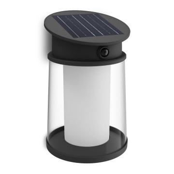 Philips - Soldrevet LED væglampe med sensor JUDA LED/3,2W/3,7V 2700K IP44