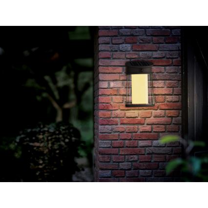 Philips - Soldrevet LED væglampe med sensor JUDA LED/3,2W/3,7V 2700K IP44