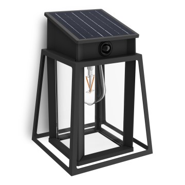 Philips - Soldrevet LED væglampe med sensor LYSIN LED/3,2W/3,7V 2700K IP44