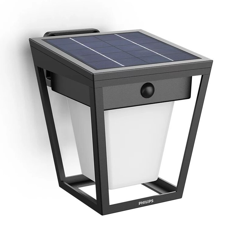 Philips - Soldrevet LED væglampe med sensor NISSA LED/1,8W/3,7V 2600 mAh 3000K IP44