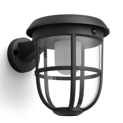 Philips - Soldrevet LED væglampe med sensor RADII LED/1,3W/3,7V 2000 mAh 3000K IP44
