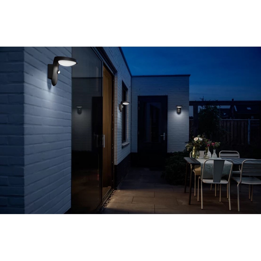Philips - Soldrevet LED væglampe med sensor LED/1,2W/4V 1800 mAh 3000K IP44