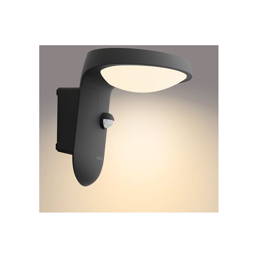 Philips - Soldrevet LED væglampe med sensor LED/1,2W/4V 1800 mAh 3000K IP44