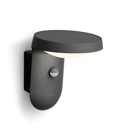 Philips - Soldrevet LED væglampe med sensor LED/1,2W/4V 1800 mAh 3000K IP44