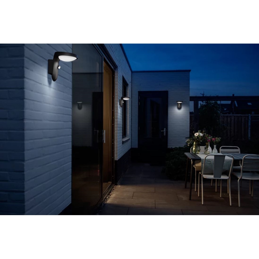 Philips - Soldrevet LED væglampe med sensor LED/1,2W/4V 1800 mAh 4000K IP44