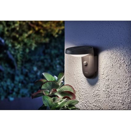 Philips - Soldrevet LED væglampe med sensor LED/1,2W/4V 1800 mAh 4000K IP44
