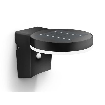 Philips - Soldrevet LED væglampe med sensor ZONAL LED/1,3W/3,7V 2500 mAh IP44
