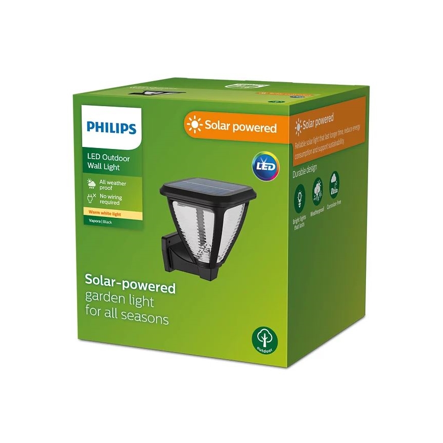 Philips - Soldrevet LED væglampe VAPORA LED/1,5W/3,7V 1500 mAh IP44