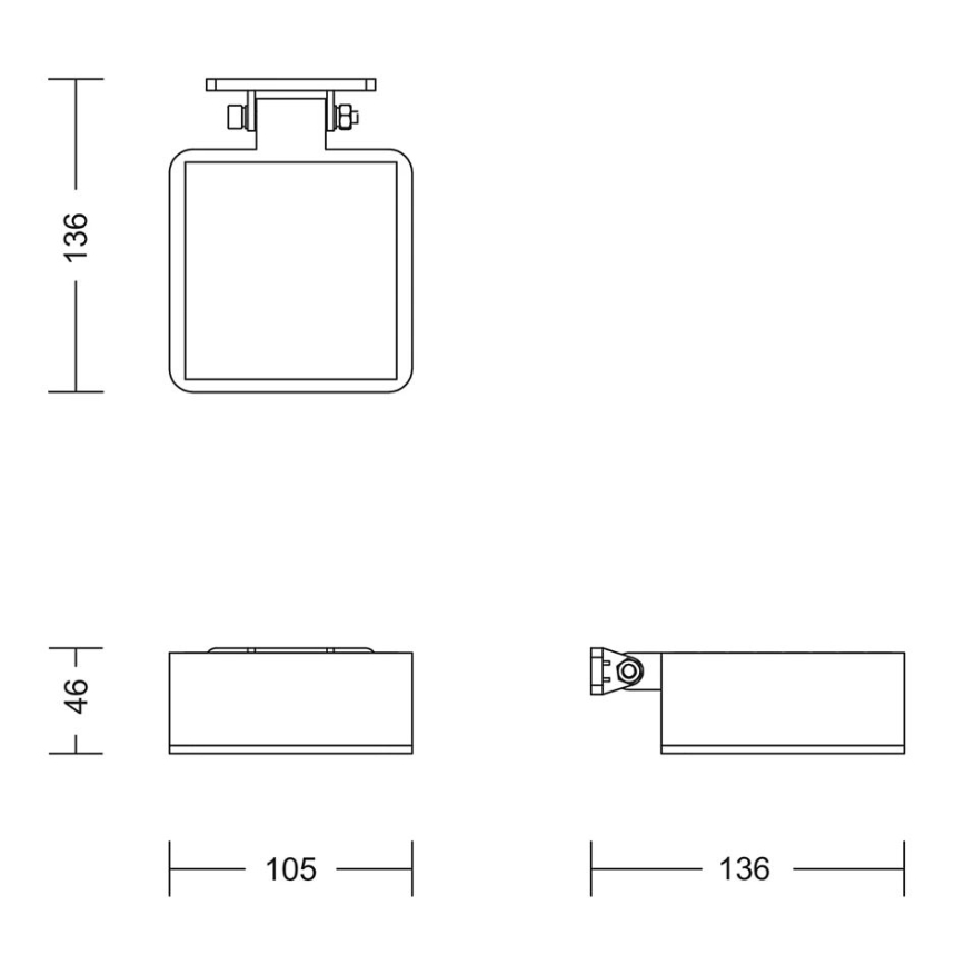Philips - Soldrevet LED væglampe VYNCE LED/1,5W/3,7V 1500 mAh IP44