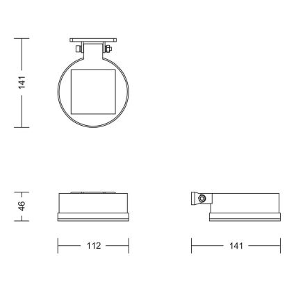 Philips - Soldrevet LED væglampe VYNCE LED/1,5W/3,7V IP44